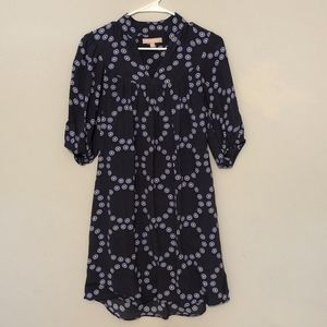 Banana Republic Blue Circles Casual Dress